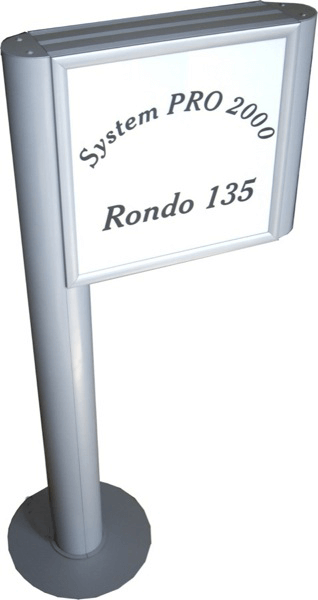 Leuchtkastenprofil mit Rondo